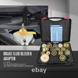 17PCS Master Cylinder Bleeder Tool Kit for Brake Fluid Bleeding or Refilling