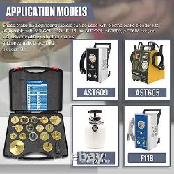 Automotive Brake Bleeder Adapter Set MOTOCOCHE 17PCS Brake Master Cylinder Kit
