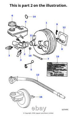 Cylindre maître de frein authentique Jaguar Pièce de rechange de voiture compatible avec S-Type XJ XK C2C35766