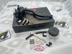 Maître-cylindre de frein avant radial de performance HEL et kit de montage RACE BLACK.